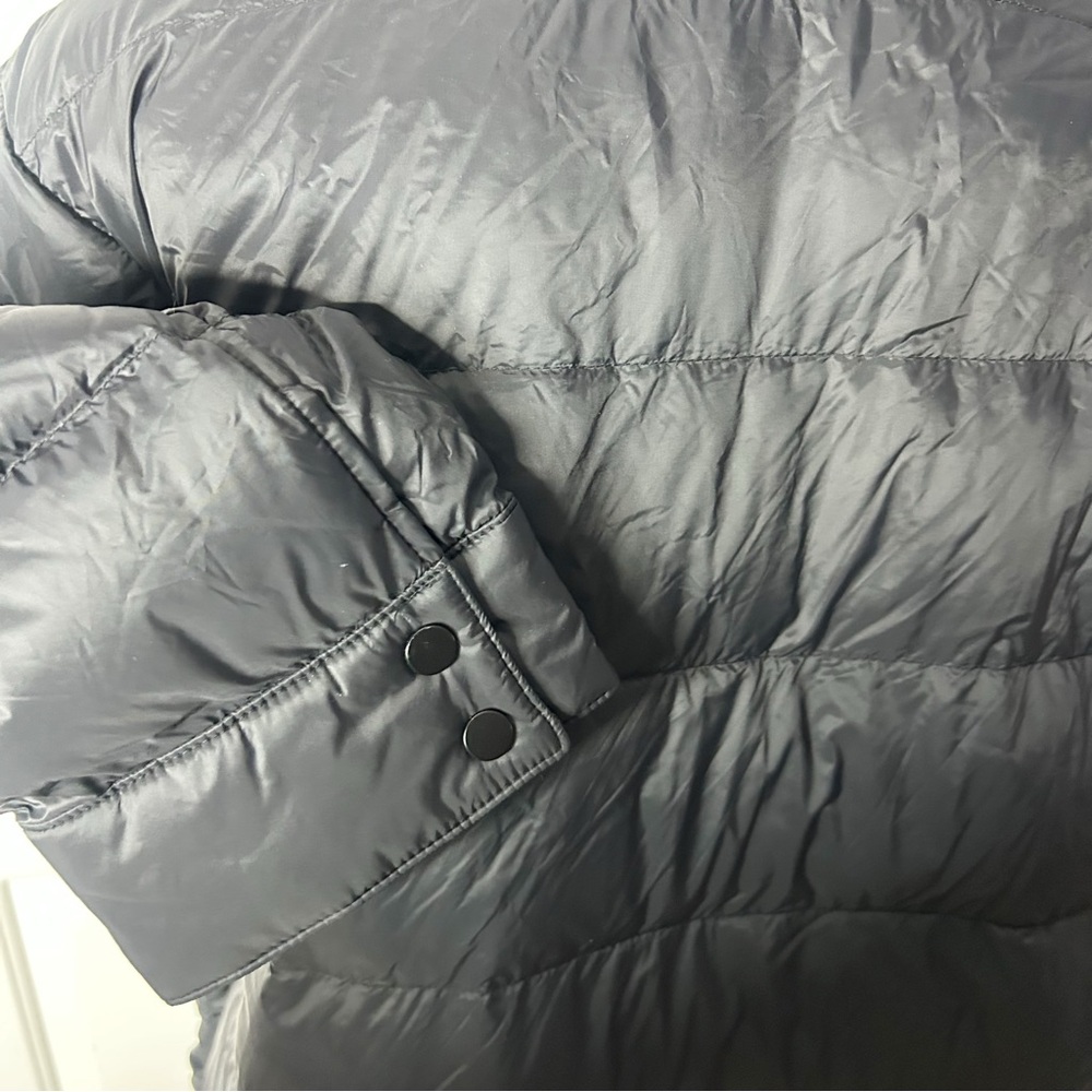 J JILL DOWN QUILTED LIGHTWEIGHT MID LENGTH BLACK PUFFER COAT (size 2X) - Picture 7 of 9